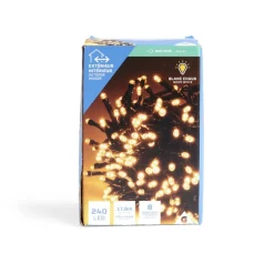 Gifi Guirlande lumineuse extérieur 240LED blanc chaud 17,9m^ Décoration Extérieure De Noël