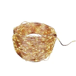 Gifi Guirlande lumineuse solaire 400 microled blanc chaud 20 m^ Décoration Extérieure De Noël