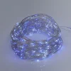 Gifi Guirlande lumineuse solaire 400 microLED bleu et blanc froid 19,9m^ Décoration Extérieure De Noël