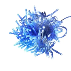 Gifi Guirlande lumineuse solaire 200LED bleu et blanc 19,9m^ Décoration Extérieure De Noël