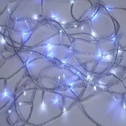 Gifi Guirlande lumineuse solaire 200LED bleu et blanc 19,9m^ Décoration Extérieure De Noël