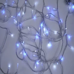Gifi Guirlande lumineuse solaire 200LED bleu et blanc 19,9m^ Décoration Extérieure De Noël