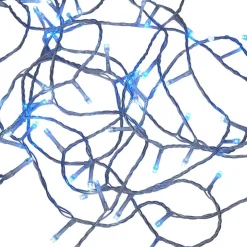 Gifi Guirlande lumineuse solaire 200LED bleu et blanc 19,9m^ Décoration Extérieure De Noël