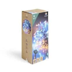 Gifi Guirlande lumineuse solaire 100LED multicolores 9,9m^ Décoration Extérieure De Noël