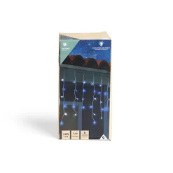 Gifi Guirlande lumineuse solaire bordure toit 120LED bleu et blanc froid 3m^ Décoration Extérieure De Noël