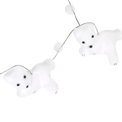 Gifi Guirlande ourson allongé blanc 1,5 m^ Décoration Sapin