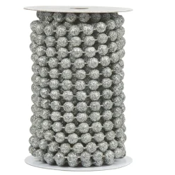 Gifi Guirlande perles argent pailleté 5 m^ Décoration Sapin