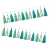 Online Gifi Guirlande pompon papier bleu vert gris argenté 4,2 m