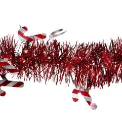New Gifi Guirlande scintillante sucre d'orge rouge 2m