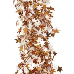 Gifi Guirlande étoiles de Noël cuivre et blanc 10 m^ Décoration Extérieure De Noël