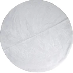 Best Gifi Jupe de sapin de Noël en peluche diamètre 120cm blanc