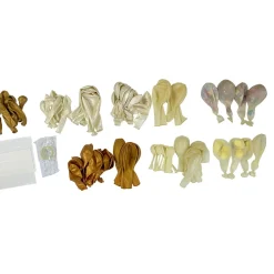 Hot Gifi Kit arche à ballons or et argent 95 pièces