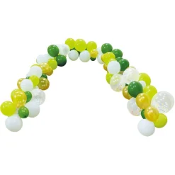 Outlet Gifi Kit arche ballon Jungle blanc jaune vert 98 pièces