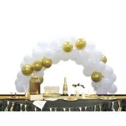 Hot Gifi Kit arche de ballon blanc et doré 60 pièces 4m