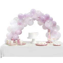 Discount Gifi Kit arche de ballons fée rose et blanc 60 pièces 4m