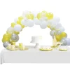 Outlet Gifi Kit arche de ballons nuit gris jaune blanc 60 pièces 4m