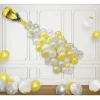 Discount Gifi Kit ballon fontaine bouteille doré 61 ballons et ruban 5m