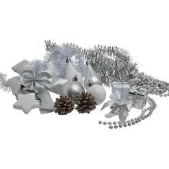 Gifi Kit décoration argentée pour sapin X 40^ Décoration Sapin