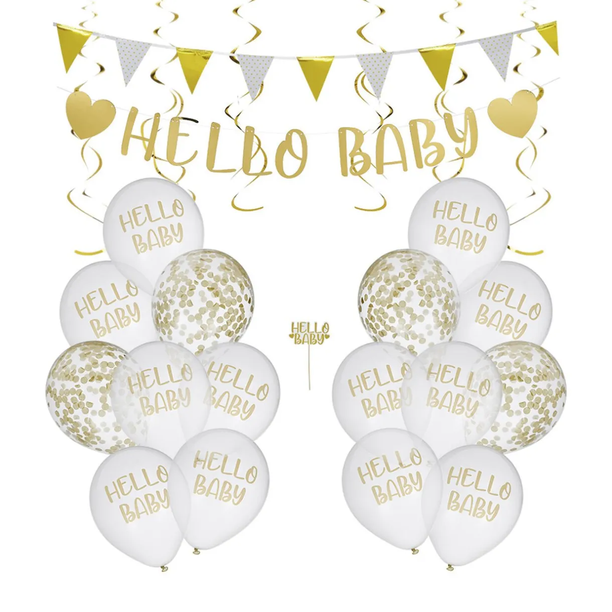 Hot Gifi Kit décoration Baby doré