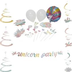 Clearance Gifi Kit décoration de fête Licorne 6 personnes