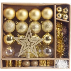 Gifi Kit décoration pour Sapin de Noël Doré x40