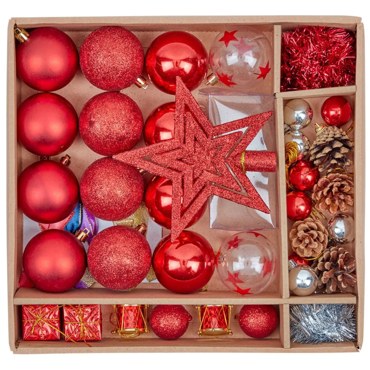 Gifi Kit décoration pour Sapin de Noël Rouge x40