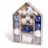 Sale Gifi Kit décoration sapin de Noël boréal bleu et blanc 20 pièces