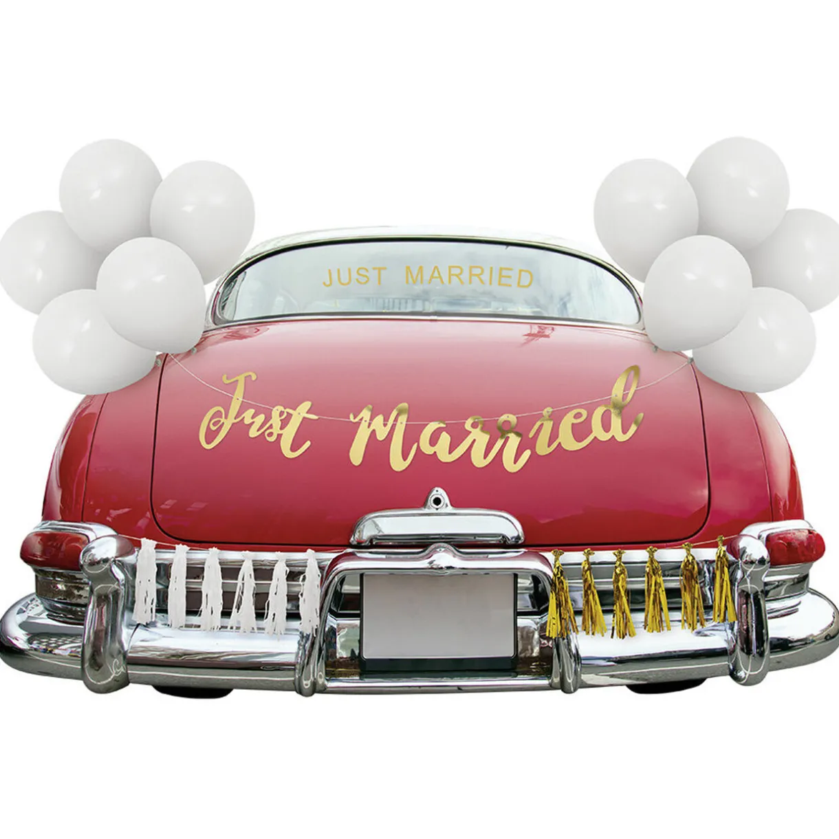 Sale Gifi Kit décoration voiture mariage Just Married