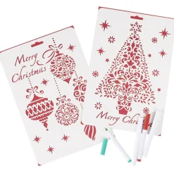 Gifi Kit de dessin de Noël pour fenêtre^ Décoration De Fenêtre