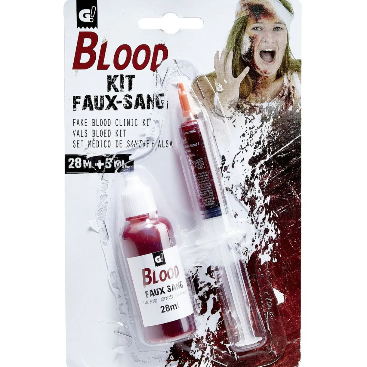 Clearance Gifi Kit faux sang + seringue Halloween