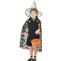 Best Gifi Kit Halloween seau citrouille cape chapeau sorcière