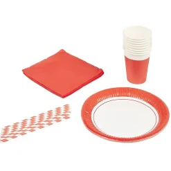 Clearance Gifi Kit jetable 32 pièces rouge