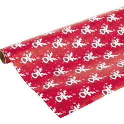 Gifi Kit papier cadeau x4 bolduc x2 noeud x7 motif tradition^ Loisirs Créatifs Et Emballage Cadeau