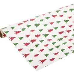 Gifi Kit papier cadeau x4 bolduc x2 noeud x7 motif tradition^ Loisirs Créatifs Et Emballage Cadeau