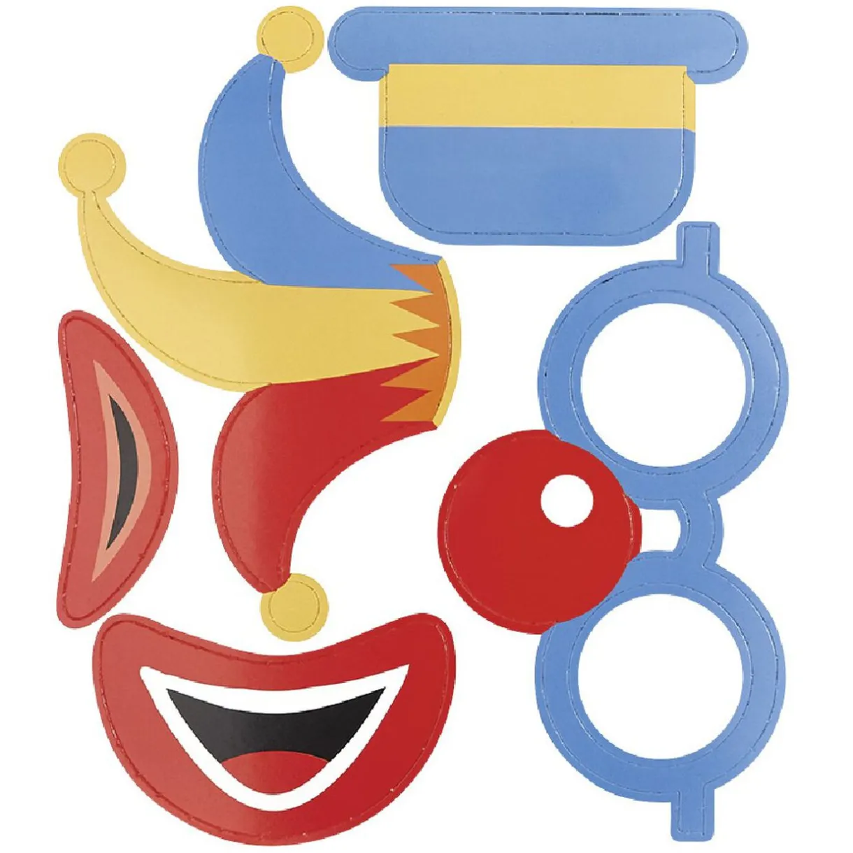 Outlet Gifi Kit photo booth clown circus 10 pièces