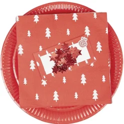 Outlet Gifi Kit vaisselle jetable 10 personnes Fin d'année