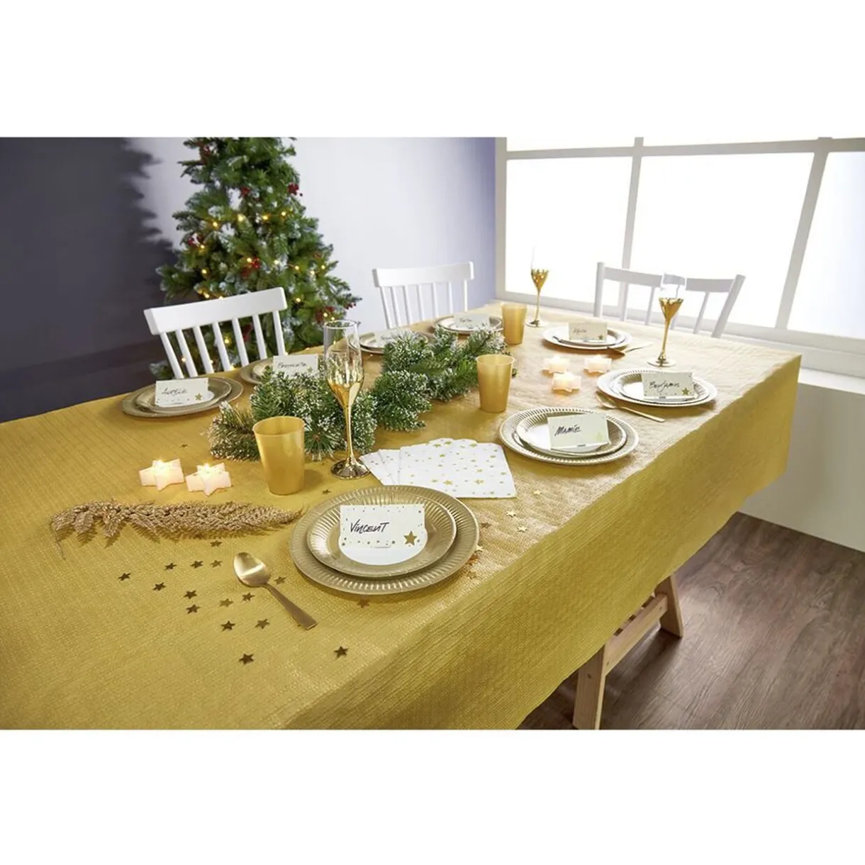 Outlet Gifi Kit vaisselle jetable 10 personnes Fin d'année