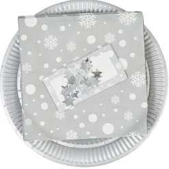 Outlet Gifi Kit vaisselle jetable 10 personnes Fin d'année