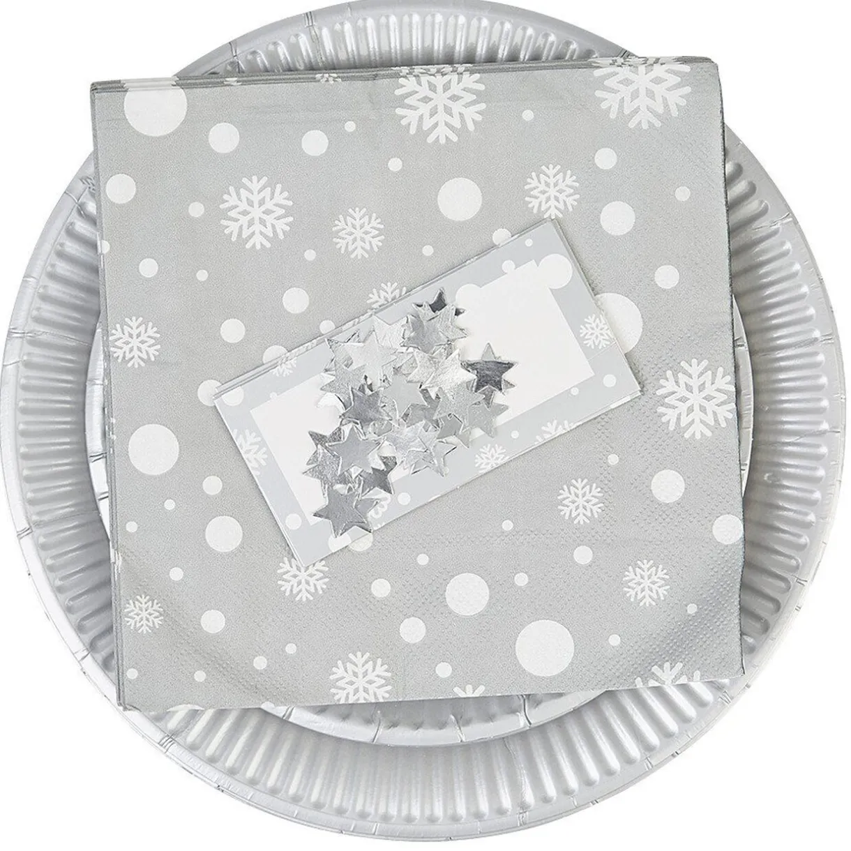 Outlet Gifi Kit vaisselle jetable 10 personnes Fin d'année