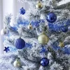 Gifi Kit XL décoration de sapin bleu et doré 82 pièces^ Décoration Sapin
