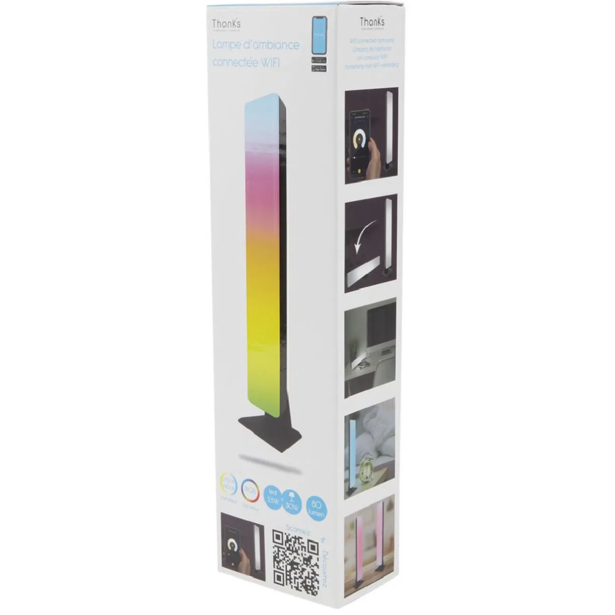 Online Gifi Lampe d'ambiance connectée Wifi Thank’s