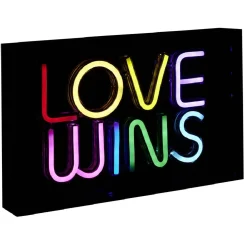 Hot Gifi Lampe néon LOVE WINS 30x4,5xH15cm