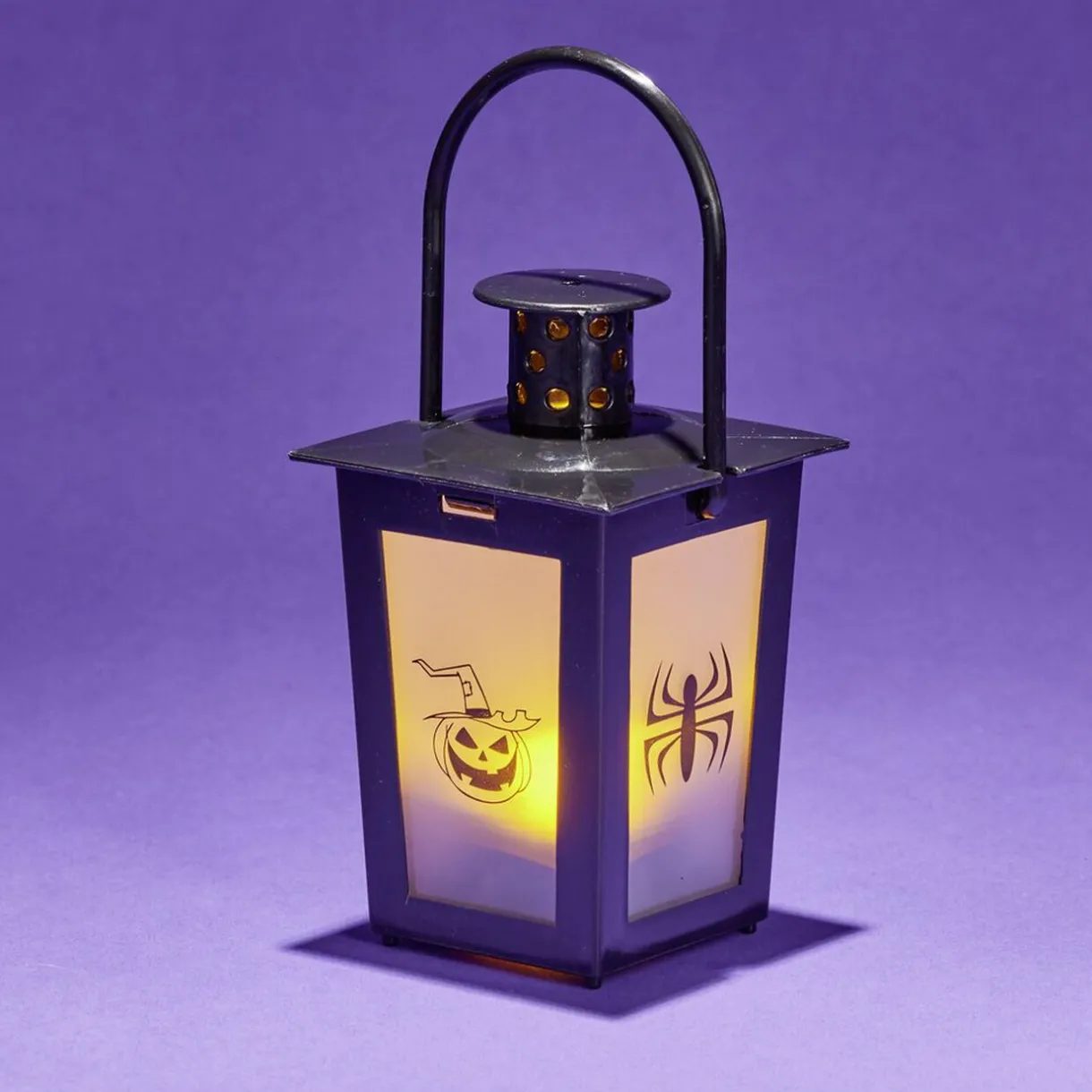 Gifi Lanterne LED Halloween animée à piles 7,4x7,4xH15,5cm