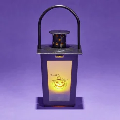 Gifi Lanterne LED Halloween animée à piles 7,4x7,4xH15,5cm