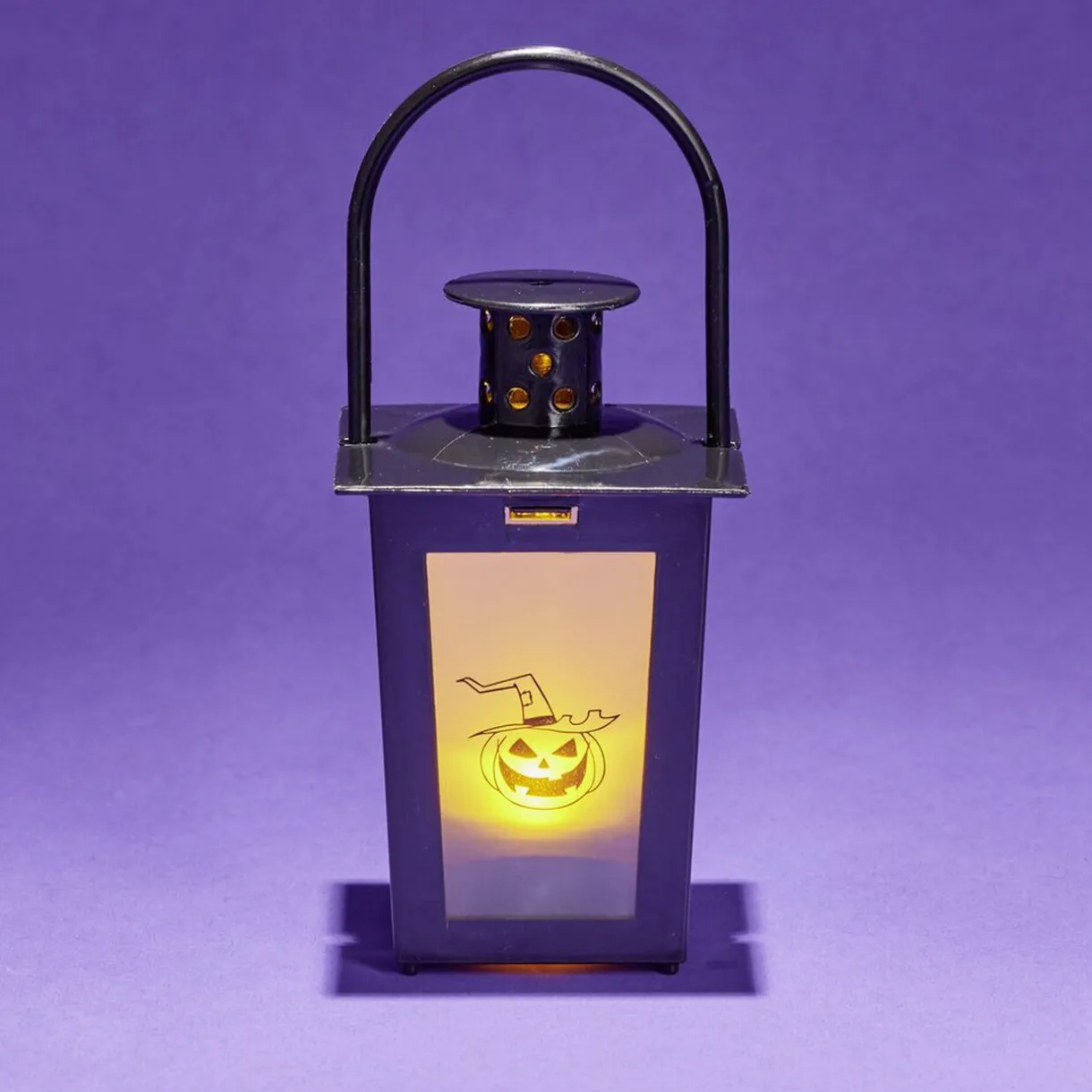 Gifi Lanterne LED Halloween animée à piles 7,4x7,4xH15,5cm