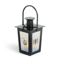 Gifi Lanterne LED Halloween animée à piles 7,4x7,4xH15,5cm