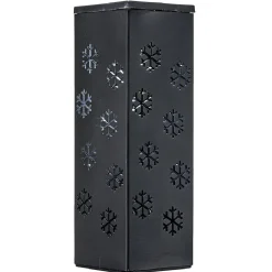 Gifi Lanterne solaire noire effet flamme^ Décoration Extérieure De Noël