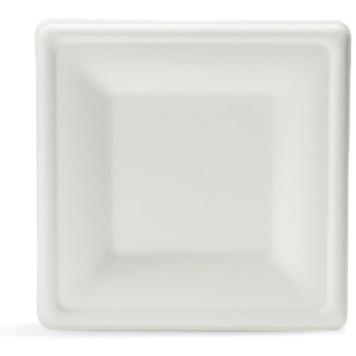 Outlet Gifi Lot de 12 assiettes à dessert carrées en canne à sucre