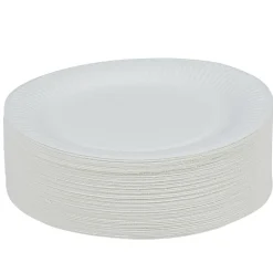 Best Gifi Lot de 150 assiettes en carton blanc