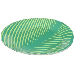 Sale Gifi Lot de 10 assiettes en carton motif feuille tropicale